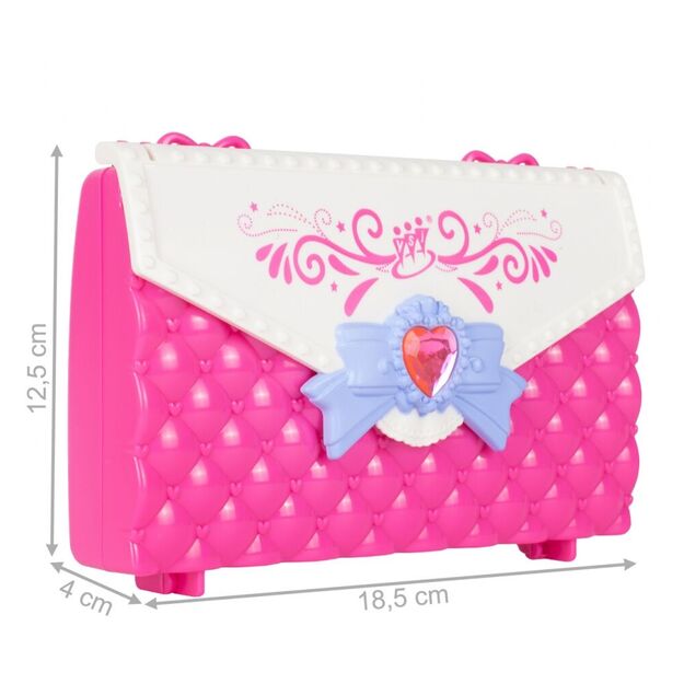 Vaikiškas makiažo ir nagų dailės rinkinys kosmetikos krepšelyje 1