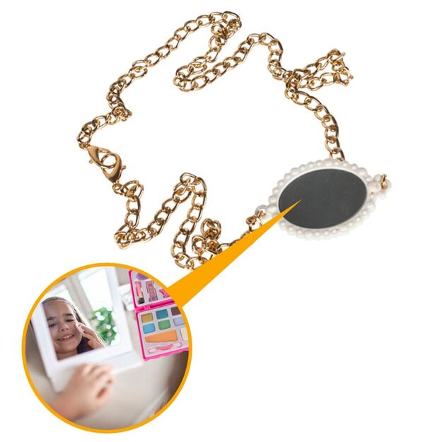 Vaikiškas makiažo ir nagų dailės rinkinys kosmetikos krepšelyje 2