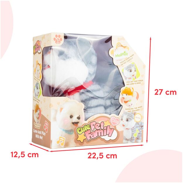 Interaktyvus minkštas žaislas pliušinis kačiukas Bonifacijus 1