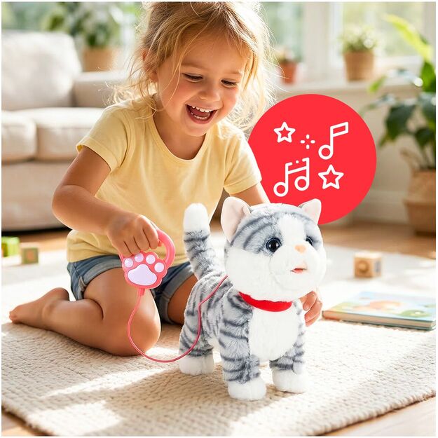 Interaktyvus minkštas žaislas pliušinis kačiukas Bonifacijus 2