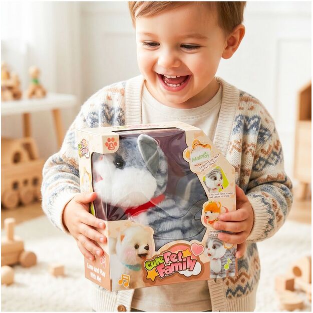 Interaktyvus minkštas žaislas pliušinis kačiukas Bonifacijus 7