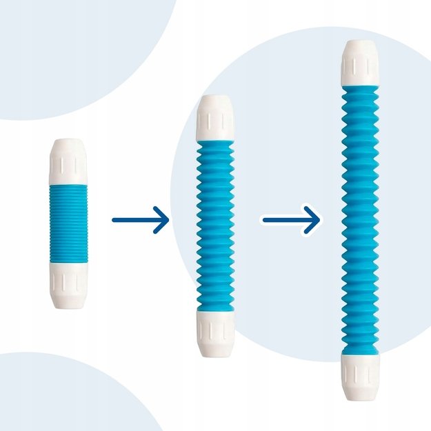 Magnetinis vamzdelių konstruktorius, 100 dalys, lanksti 3D konstrukcija 8