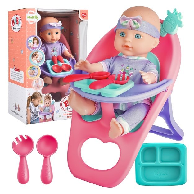 Lėlė „Baby Sweet Love“ su kėdute ir aksesuarais