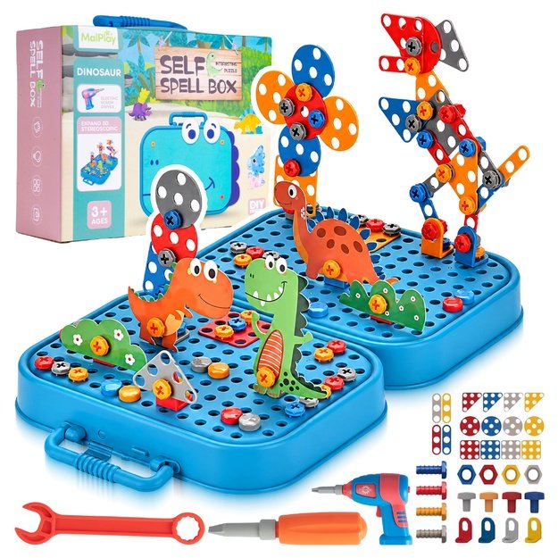 Konstruktorius su suktuvu, 298 el. Dino