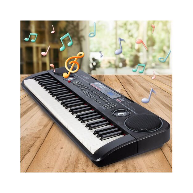 Didelis vaikiškas pianinas su mikrofonu, 61 klavišas 9