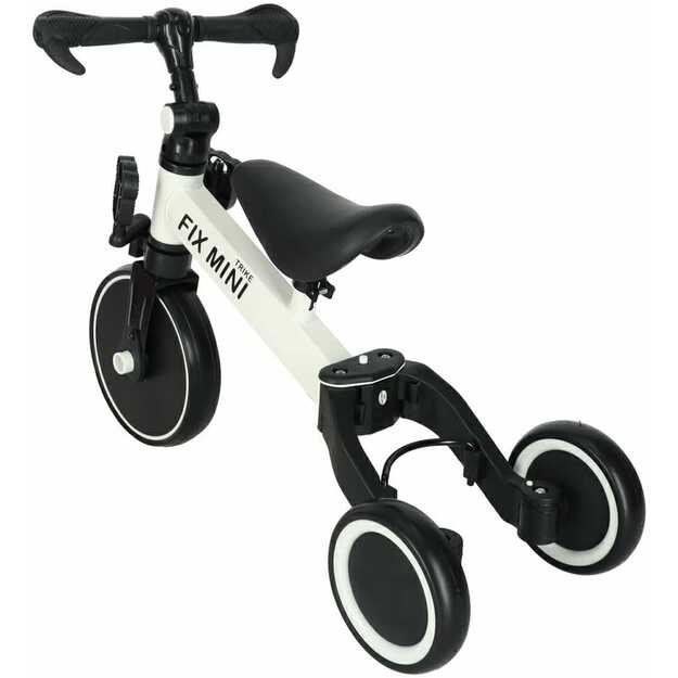 Trike Fix Mini krosinis triratukas 3in1 su pedalais, baltas