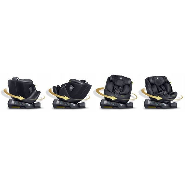 Nukido Aero Line autokėdutė juoda 0-36kg ISOFIX