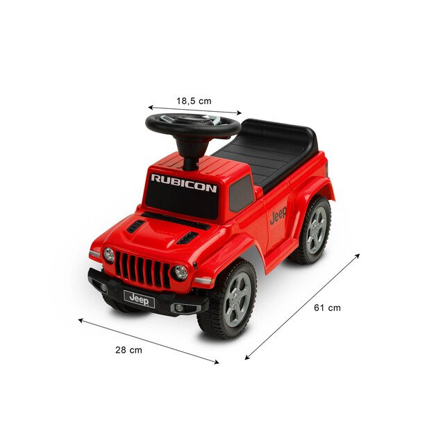  Paspiriama mašinėlė Toyz Jeep Rubicon raudona