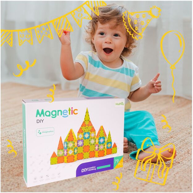 Magnetinis konstruktorius, 79 detalės 10