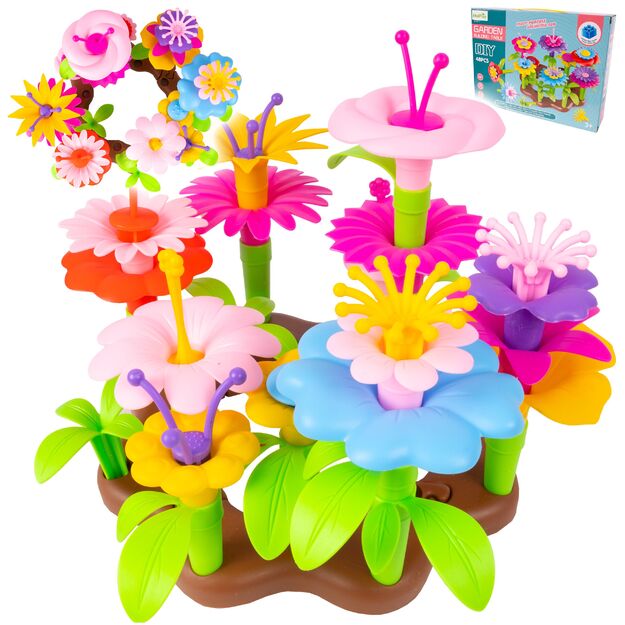 Konstruktorius gėlės, 48 vnt,