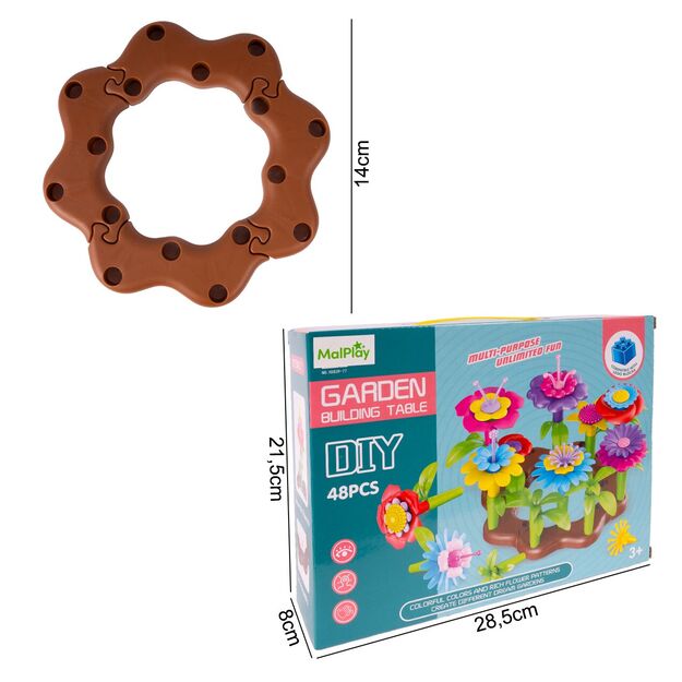 Konstruktorius gėlės, 48 vnt, 1