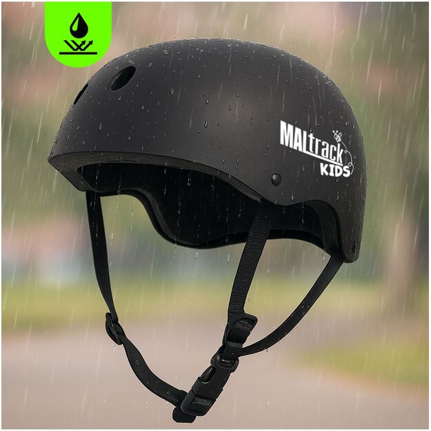 Vaikiškas dviračio šalmas, reguliuojamas, 48–54 cm, juodas 12