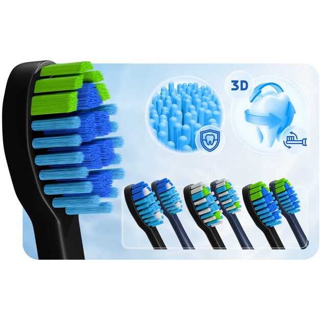 Berdsen Galaxy Duo sonic dantų šepetėlių rinkinys iš 2 vnt 5