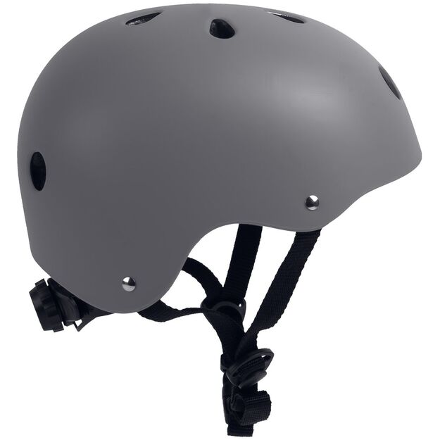 Vaikiškas dviratininko šalmas, reguliuojamas, 48–54 cm, pilkas 7