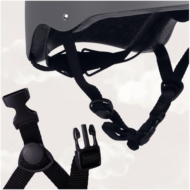 Vaikiškas dviratininko šalmas, reguliuojamas, 48–54 cm, pilkas 13