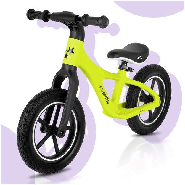 Balansinis dviratis vaikams nuo 2 metų, 12 colių, PU ratai, lengvi, 3,4 kg, „Nylu Lemon“ 8