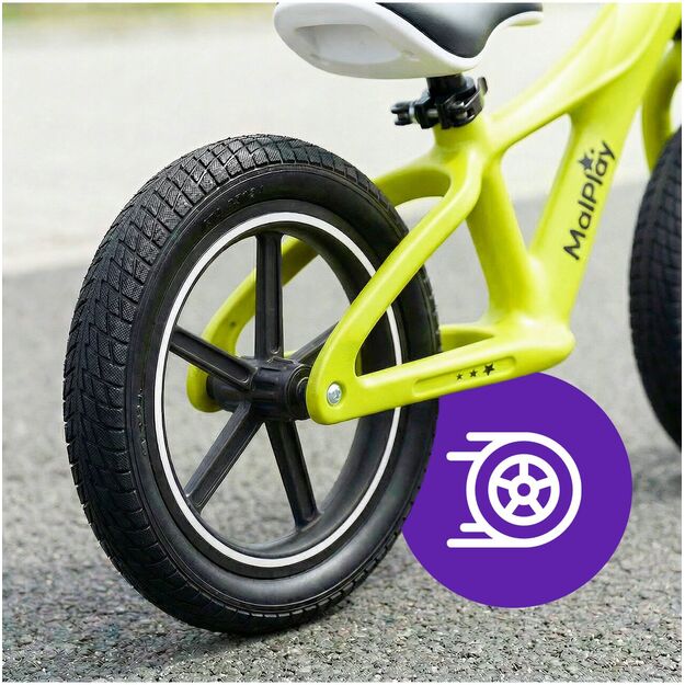 Balansinis dviratis vaikams nuo 2 metų, 12 colių, PU ratai, lengvi, 3,4 kg, „Nylu Lemon“ 2