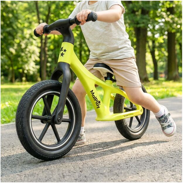 Balansinis dviratis vaikams nuo 2 metų, 12 colių, PU ratai, lengvi, 3,4 kg, „Nylu Lemon“ 3