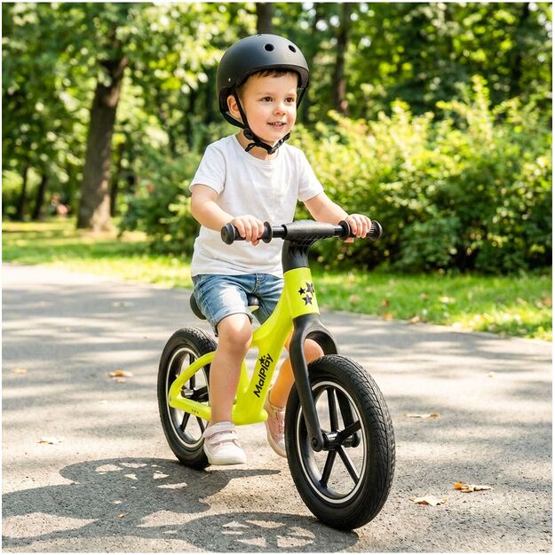 Balansinis dviratis vaikams nuo 2 metų, 12 colių, PU ratai, lengvi, 3,4 kg, „Nylu Lemon“ 6