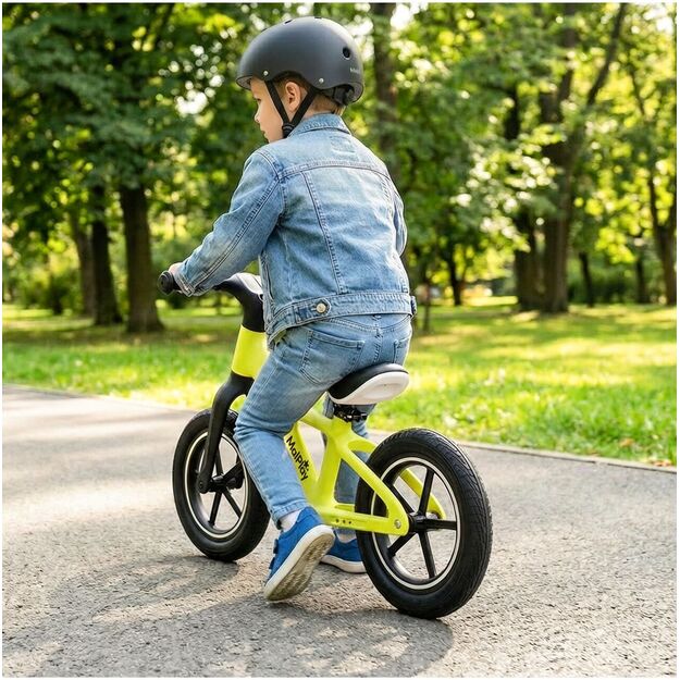 Balansinis dviratis vaikams nuo 2 metų, 12 colių, PU ratai, lengvi, 3,4 kg, „Nylu Lemon“ 7