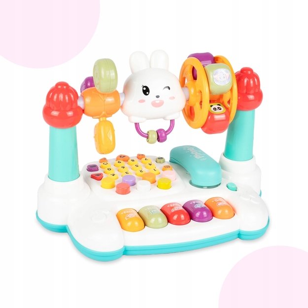 Lavinamasis žaislas barškantis telefonas kūdikiams Triušiukas 1