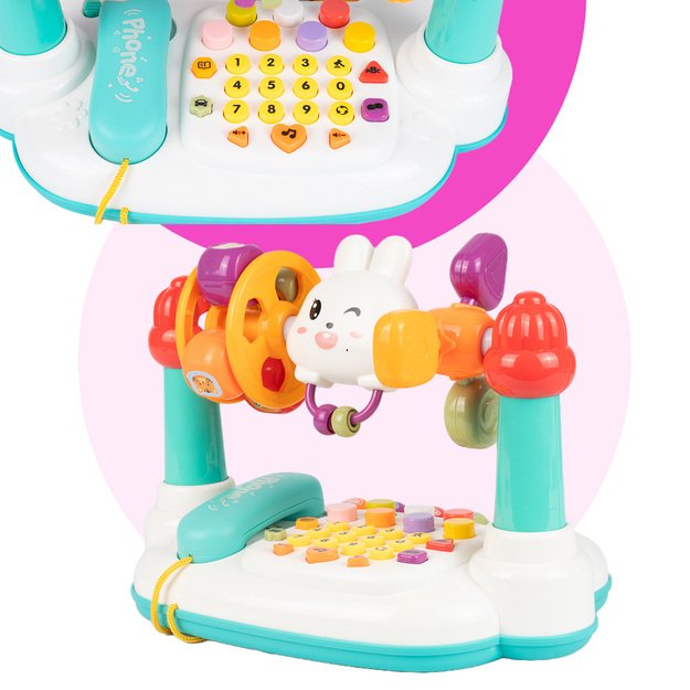 Lavinamasis žaislas barškantis telefonas kūdikiams Triušiukas 5