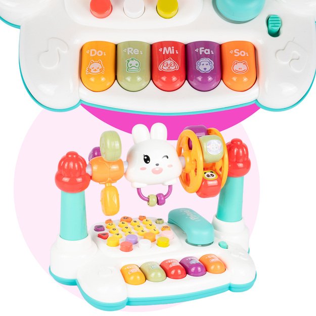 Lavinamasis žaislas barškantis telefonas kūdikiams Triušiukas 7