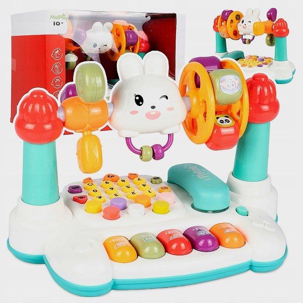 Lavinamasis žaislas barškantis telefonas kūdikiams Triušiukas