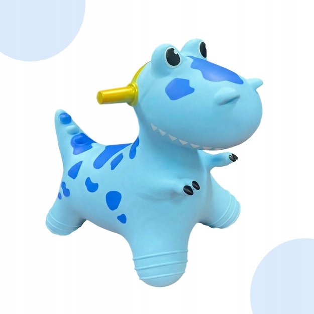 Pripučiamas guminis šokliukas Dinozauras su pompa, 48 cm 1