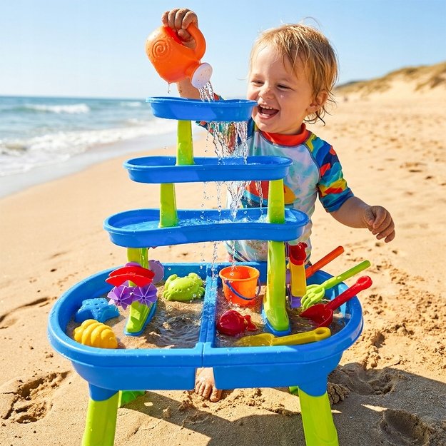 Smėlio ir vandens žaidimų stalas su priedais, 46 el. 3