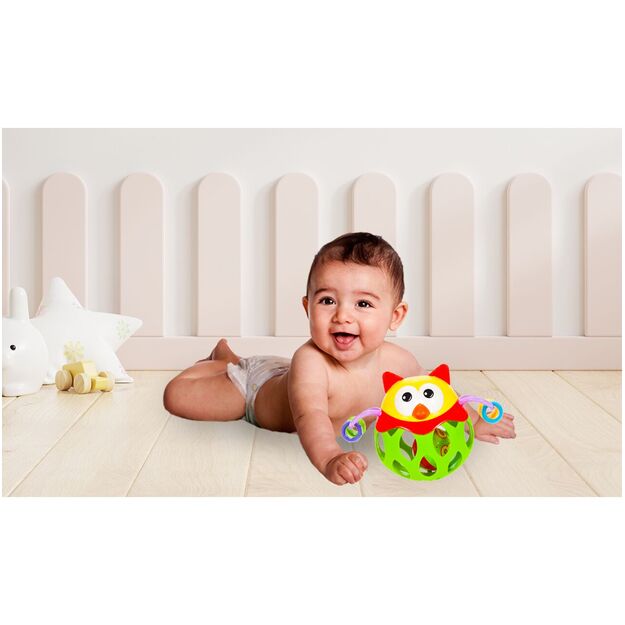 Minkštas barškutis kramtukas kūdikiams  Pelėda 5