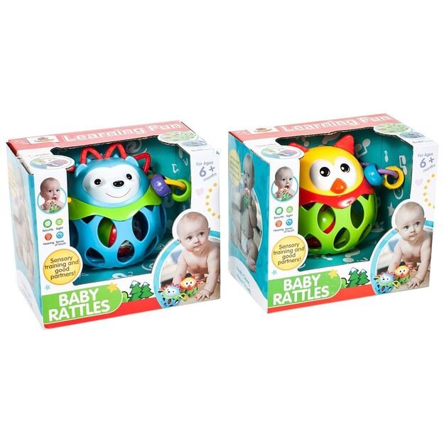 Minkštas barškutis kramtukas kūdikiams  Pelėda 14