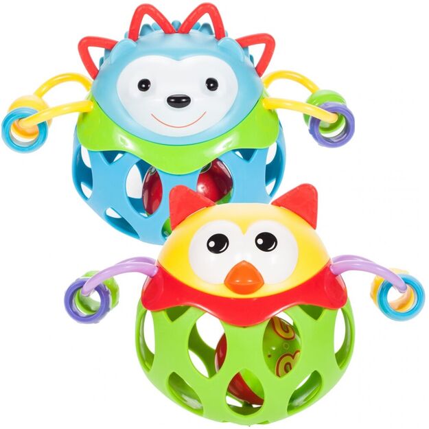 Minkštas barškutis kramtukas kūdikiams  Pelėda 15