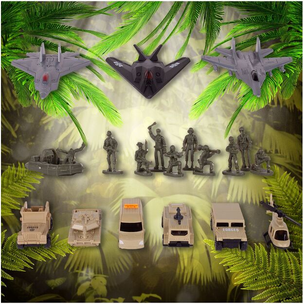 Žaislinis didelis karinis laivas su lėktuvais ir automobiliais  11