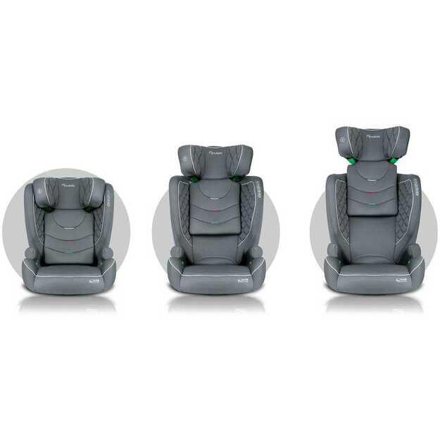 Automobilinė kėdutė Nukido Louis pilka 15-36 kg ISOFIX