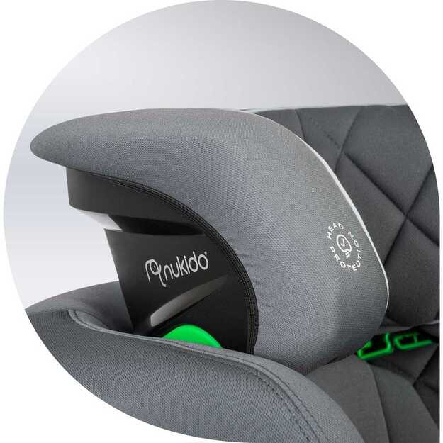 Automobilinė kėdutė Nukido Louis pilka 15-36 kg ISOFIX