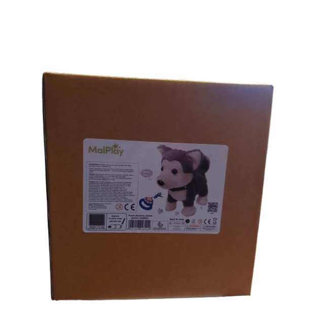 Minkštas žaislas Husky šuniukas valdomas nuotoliniu pulteliu, balsu ir lietimu 1