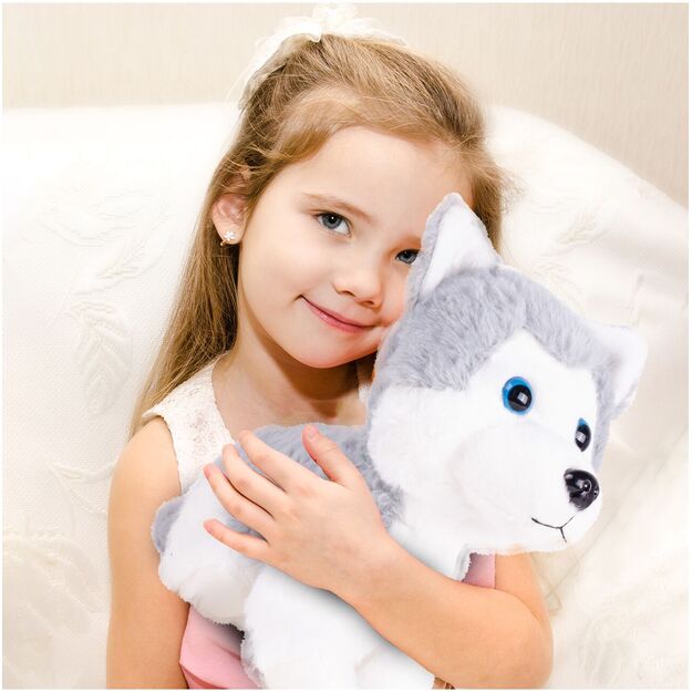 Minkštas žaislas Husky šuniukas valdomas nuotoliniu pulteliu, balsu ir lietimu 9