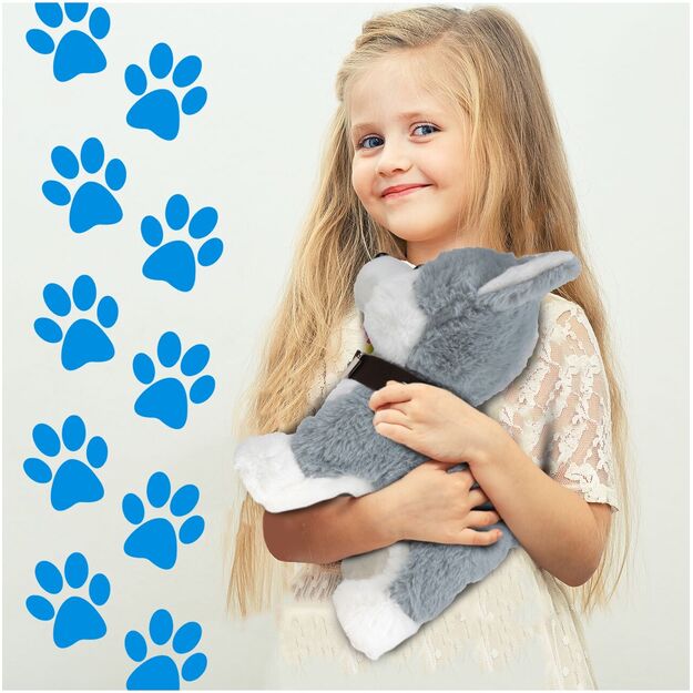 Minkštas žaislas Husky šuniukas valdomas nuotoliniu pulteliu, balsu ir lietimu 12