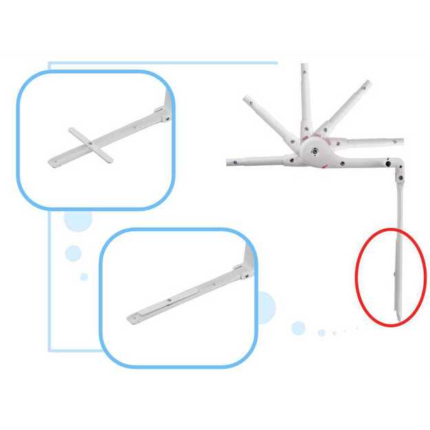 Apsauginiai vartai, užtvara, lovos apsauga 120 cm pilka