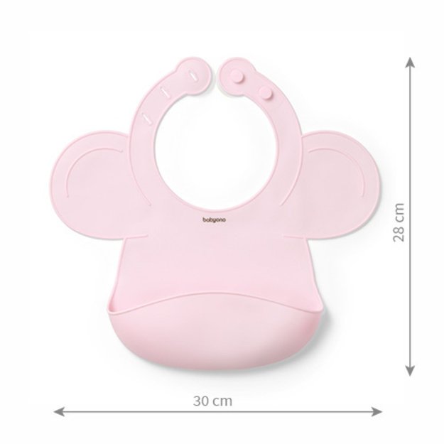 Silikoninis seilinukas BabyOno 1639/02 rožinė