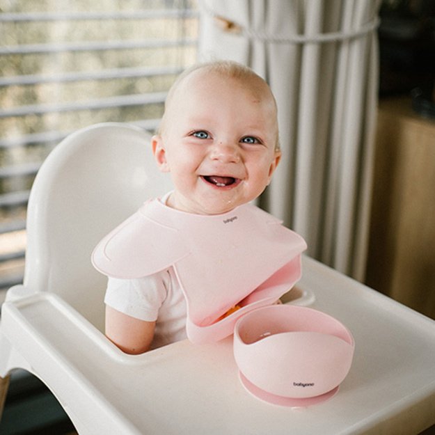 Silikoninis seilinukas BabyOno 1639/02 rožinė