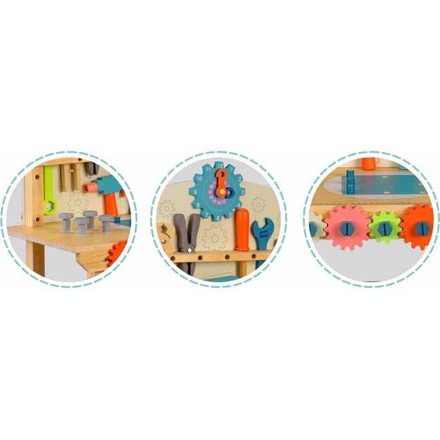 Medinės meistro dirbtuvės su įrankiais RK-876 Ricokids 7