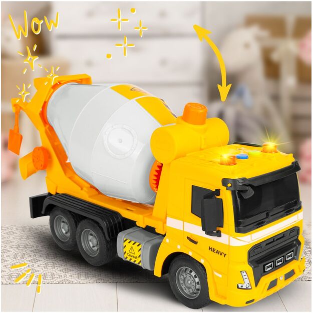 Žaislinis sunkvežimis Betono maišyklė su šviesa ir garsu, modelis 1:16 5