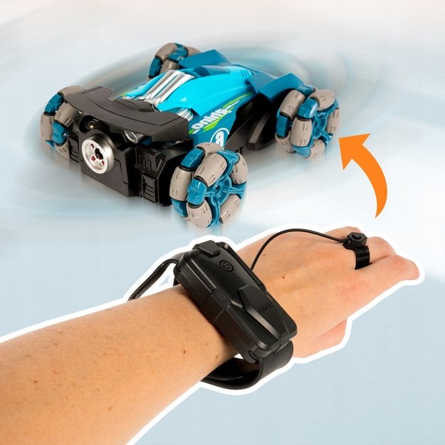 Nuotoliniu būdu valdomas 4×4 akrobatinis automobilis su „Mecanum“ ratais 4
