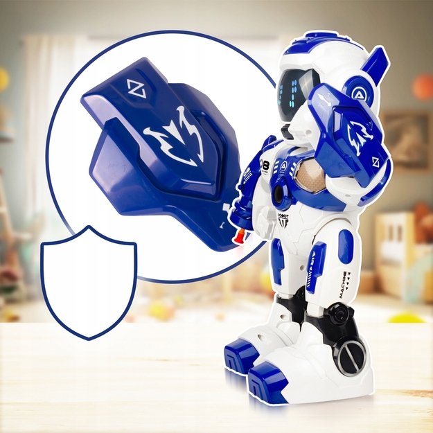 Nuotoliniu būdu valdomas išmanusis robotas su šaudymo ir programavimo funkcija 6