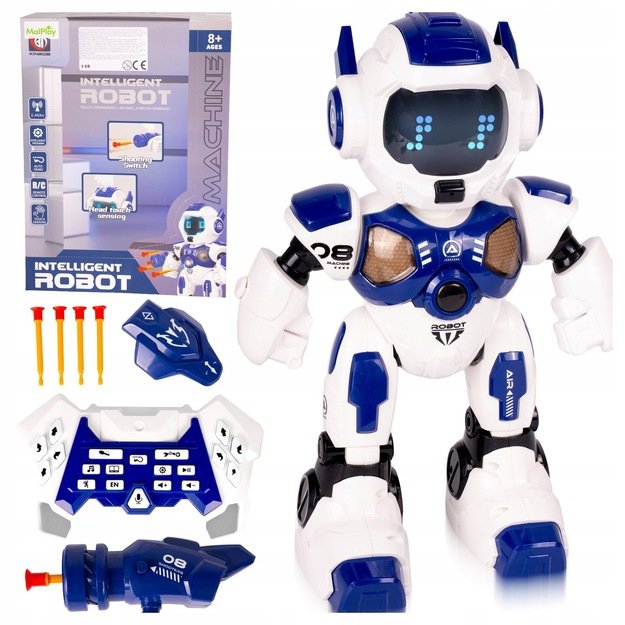 Nuotoliniu būdu valdomas išmanusis robotas su šaudymo ir programavimo funkcija