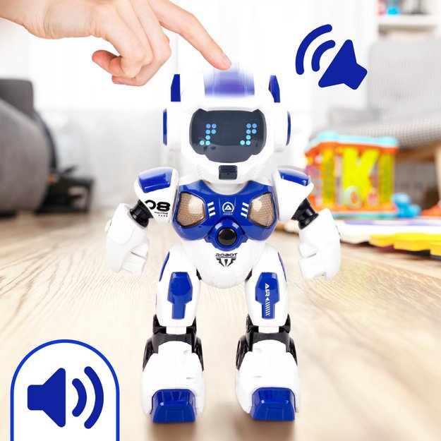 Nuotoliniu būdu valdomas išmanusis robotas su šaudymo ir programavimo funkcija 9