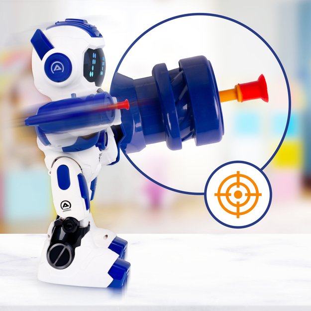 Nuotoliniu būdu valdomas išmanusis robotas su šaudymo ir programavimo funkcija 10