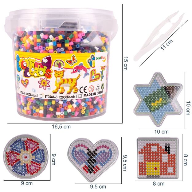 Lyginimo karoliukai kibire 12000 vnt 1